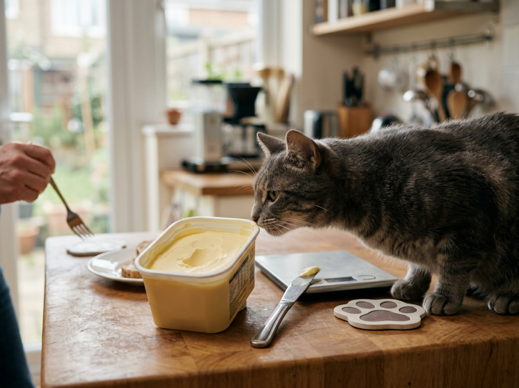 Elegantes Durfen Katzen Erdnussbutter Essen Bilder